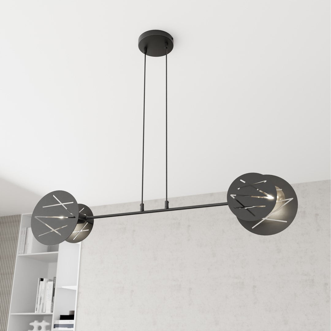 Xotic 2-light black pendant light