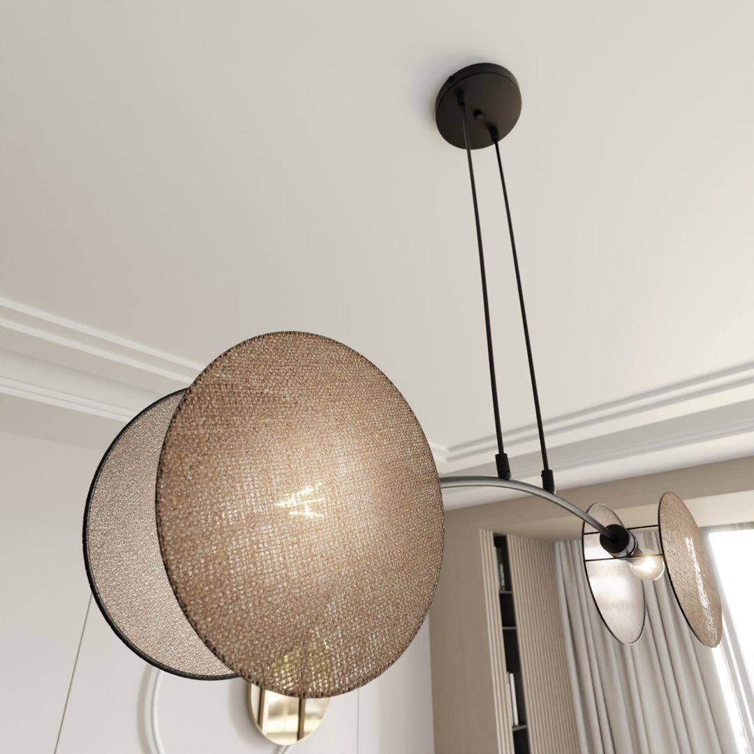 2-light pendant light, natural