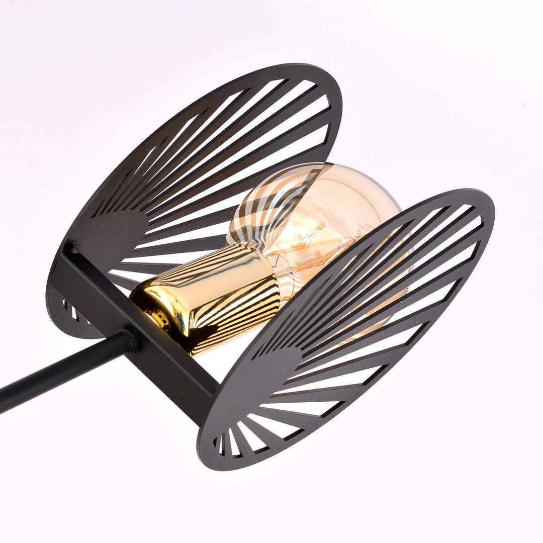Playa 2-light black pendant light