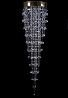 Crystal spiral pendant light L449CE