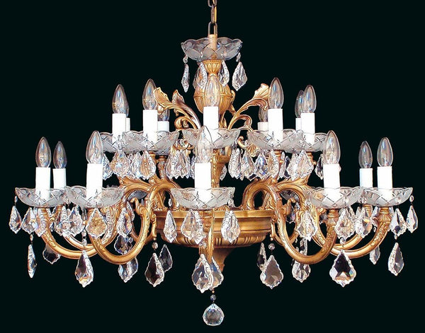 Brass chandelier