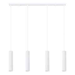 Taupe-colored pendant lights