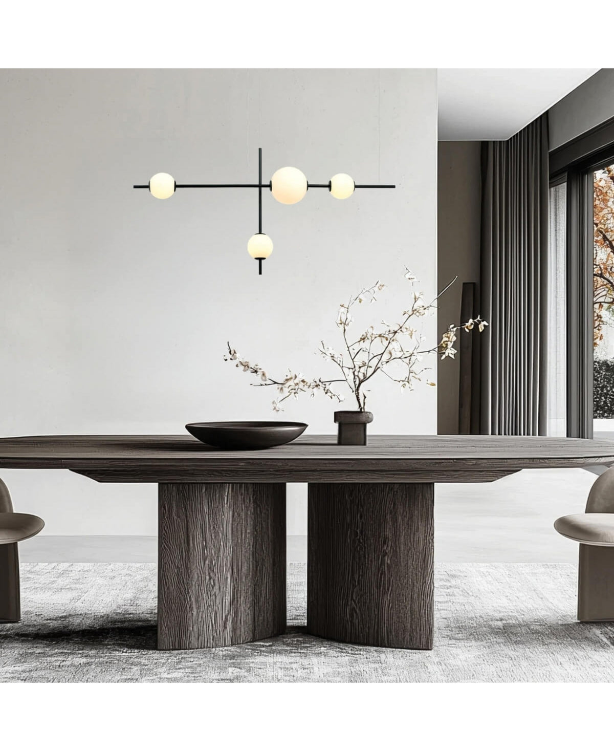 Suspension ZAMBELIS 19W Dimmable DESIGN Noir Mat 20131