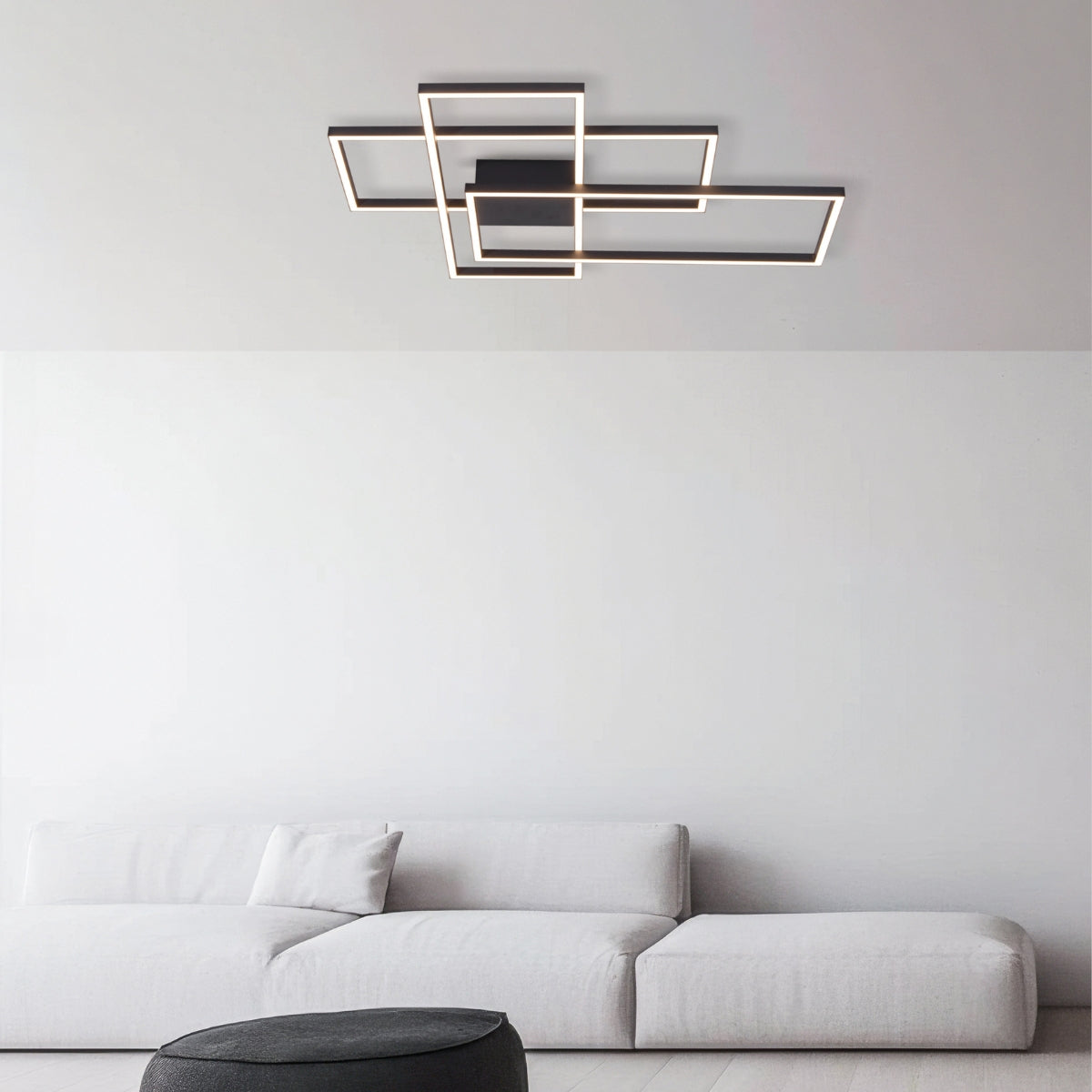 Plafonnier ZAMBELIS 55W DESIGN Noir Sable 2020