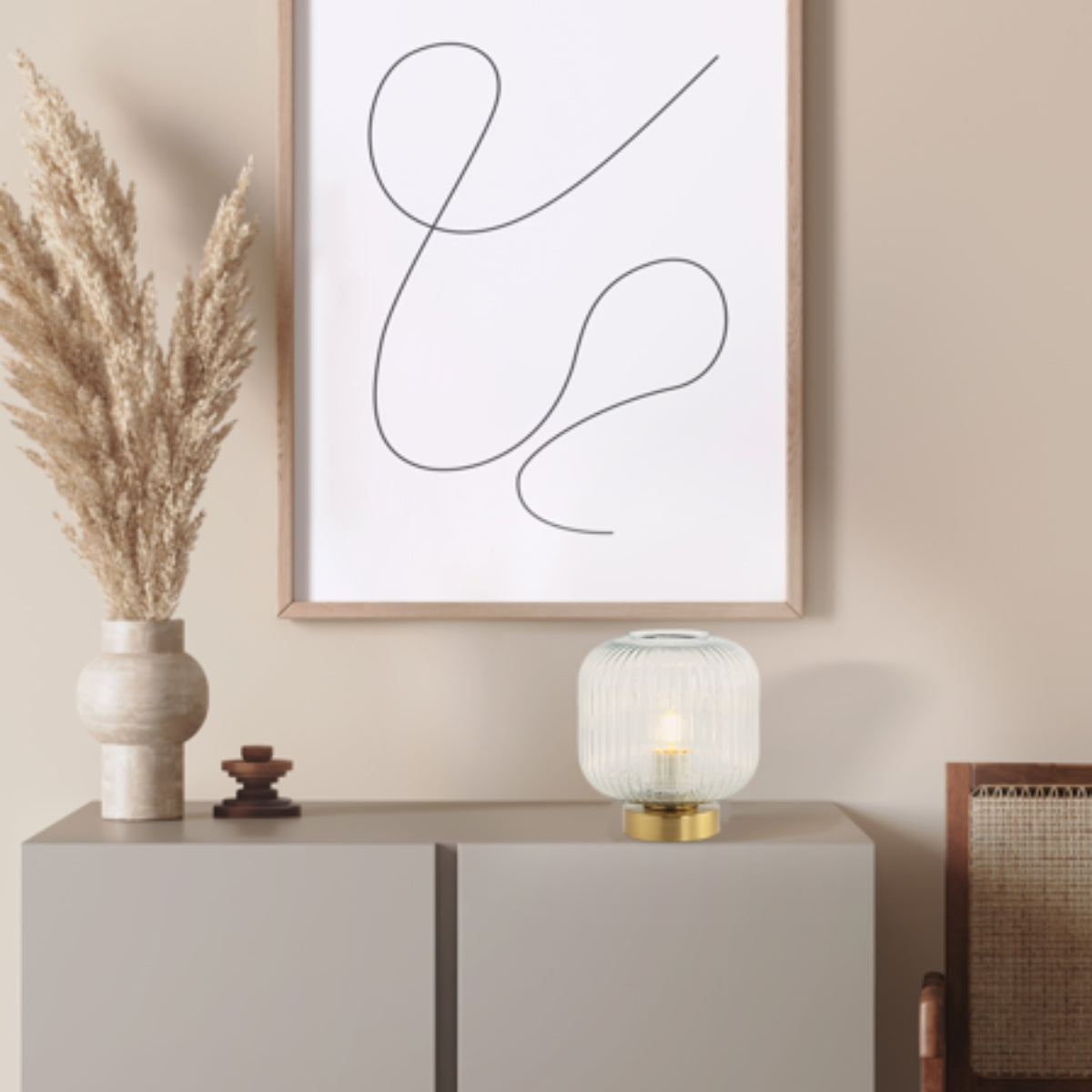 Lampe sur table ZAMBELIS D200 E27 DESIGN Laiton Sans Source 20250