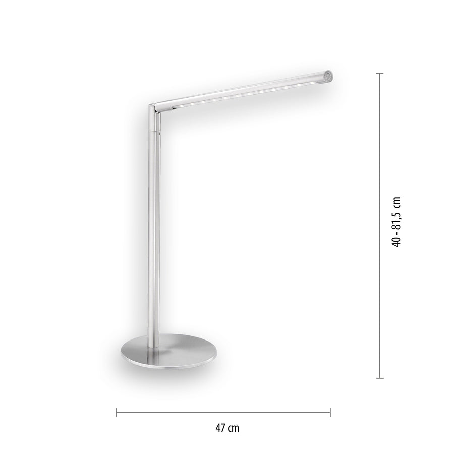 Lampe à poser Dawda argentée