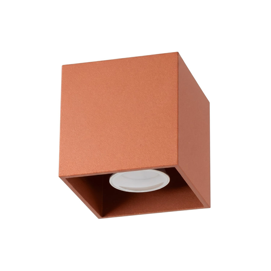 Plafonnier QUAD 1 Ocre rouge