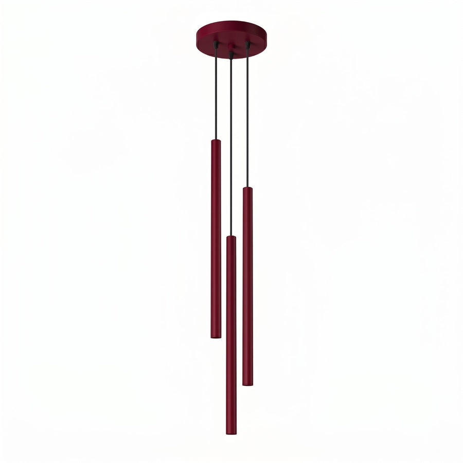 Lampe pendante PASTELO 3P Bordeaux