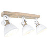 3-Light White Industrial Ceiling Light