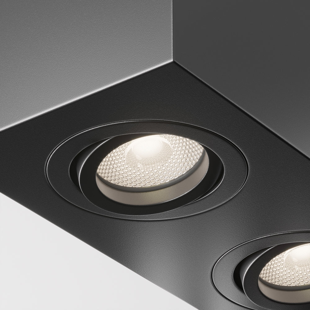 Atom black ceiling light