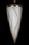 L432CLN spiral crystal pendant light