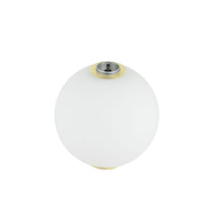 Spot Intermediaire ZAMBELIS D160mm 5W LED DESIGN Verre Opalin Dore 22232-G1
