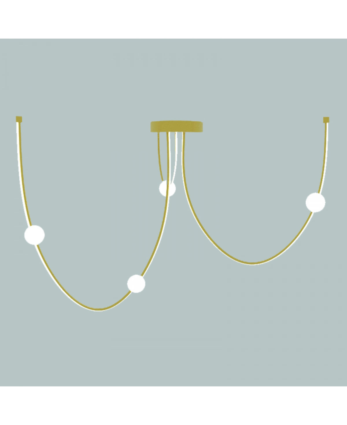 Plafonnier ZAMBELIS 42W Dimmable DESIGN Dore Mat 22248
