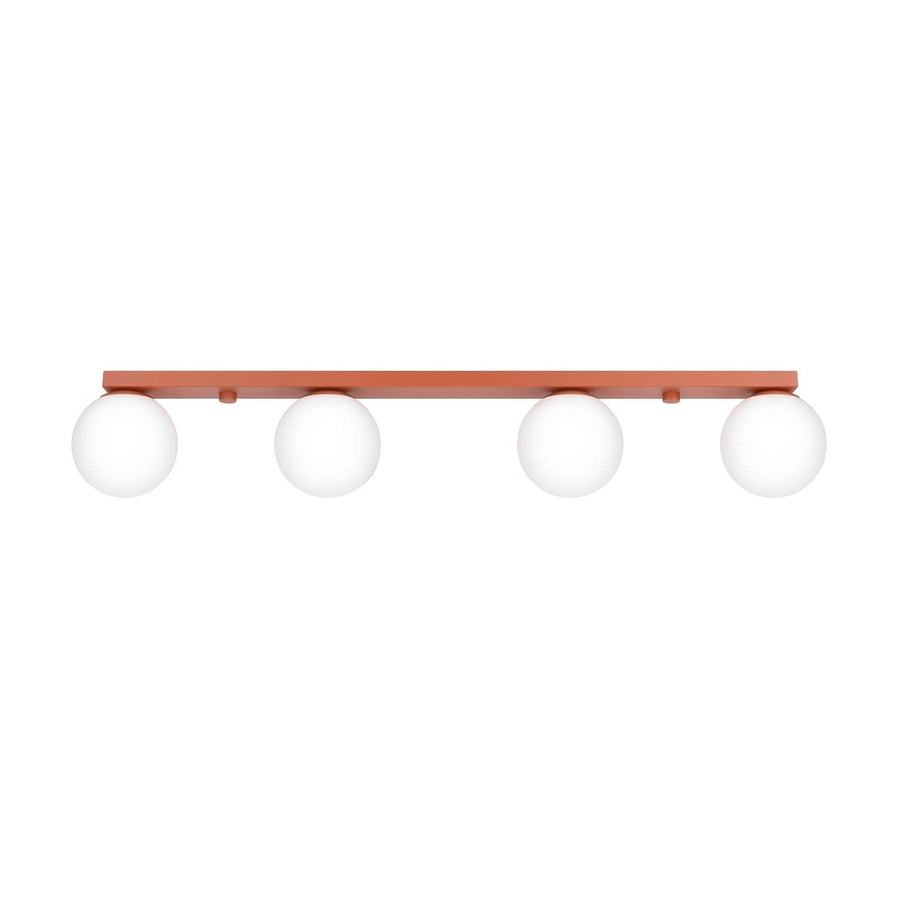 Plafonnier YOLI 4 Ocre rouge