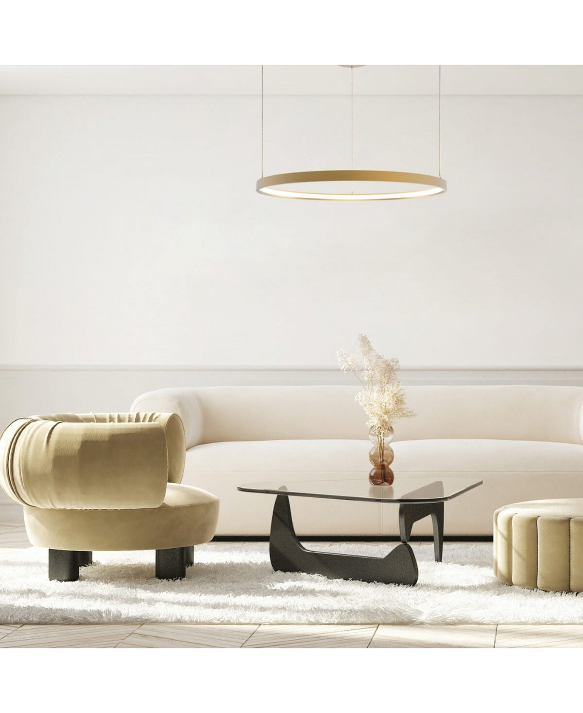 Suspension ZAMBELIS D600 28W Dimmable DESIGN Dore 23032