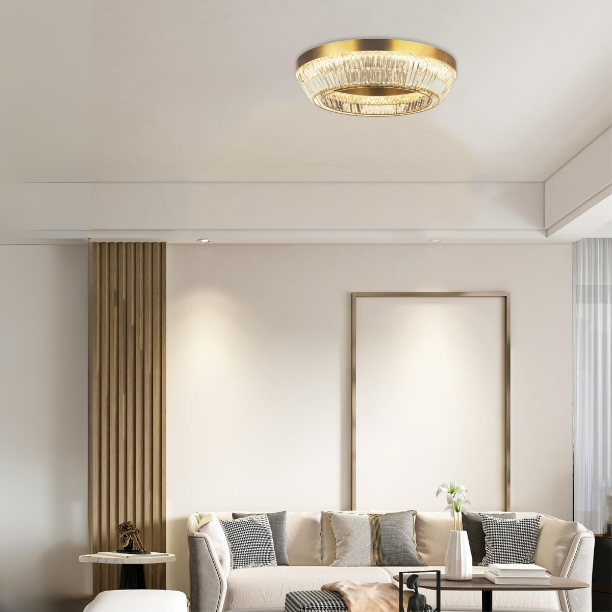 Plafonnier ZAMBELIS D800 55W Dimmable DESIGN Bronze 23049