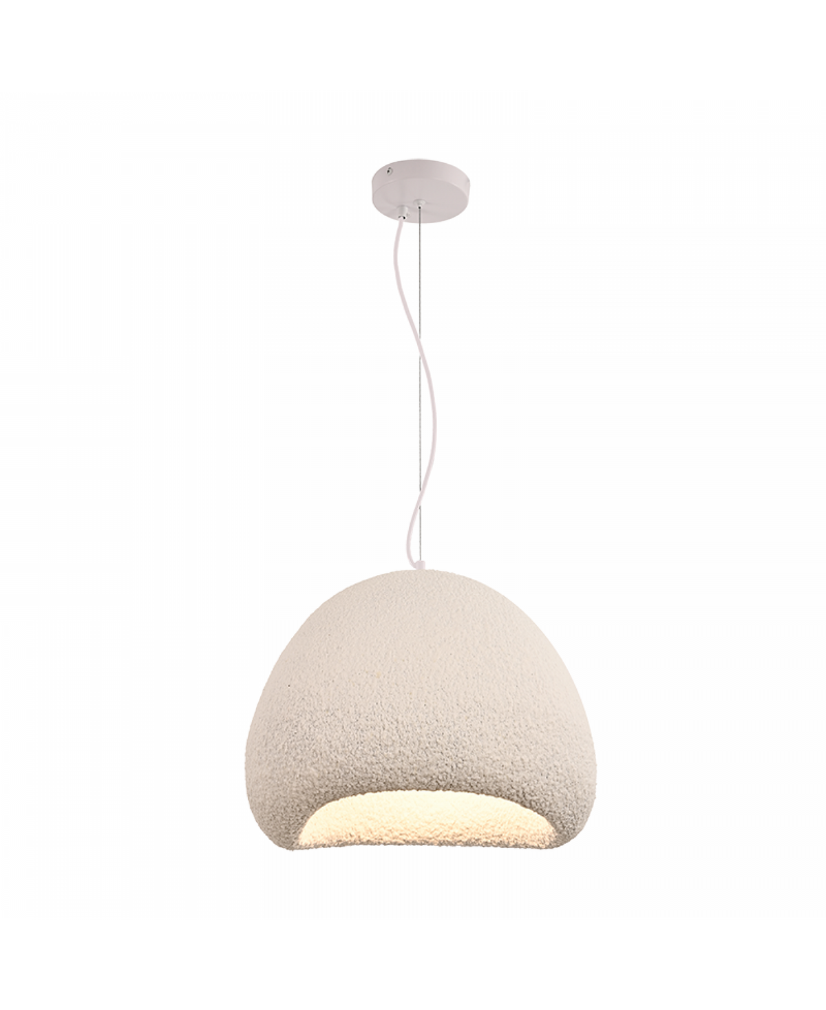Suspension ZAMBELIS D400 E27 DESIGN Blanc Sans Source 23161