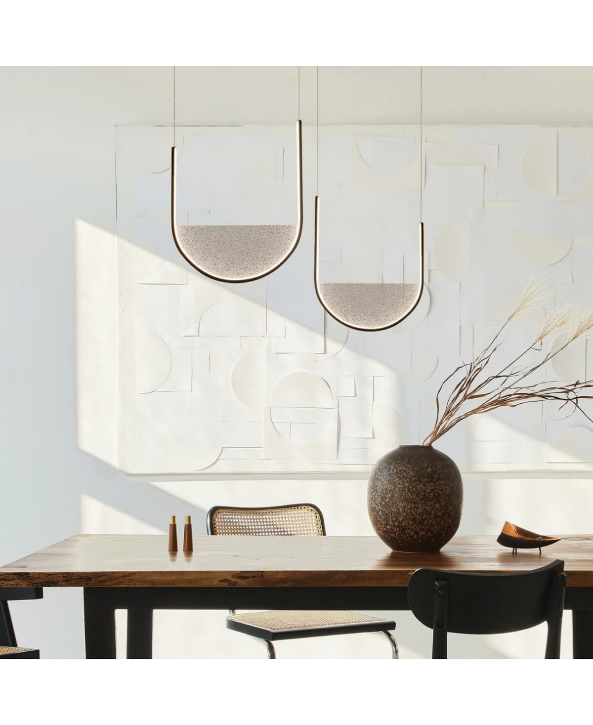 Suspension ZAMBELIS 28W Dimmable DESIGN Noir Mat 23164