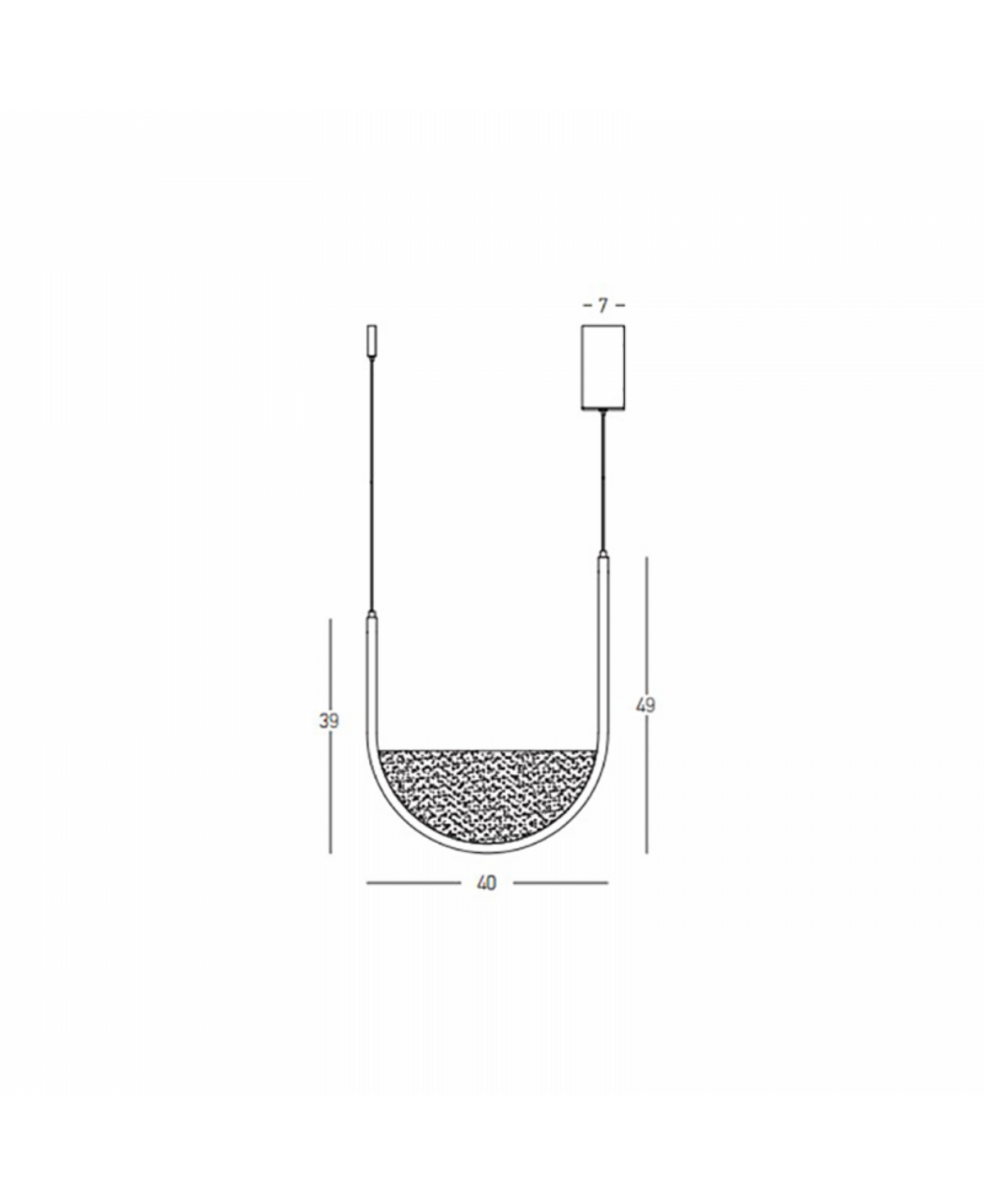 Suspension ZAMBELIS 28W Dimmable DESIGN Or Mat 23165