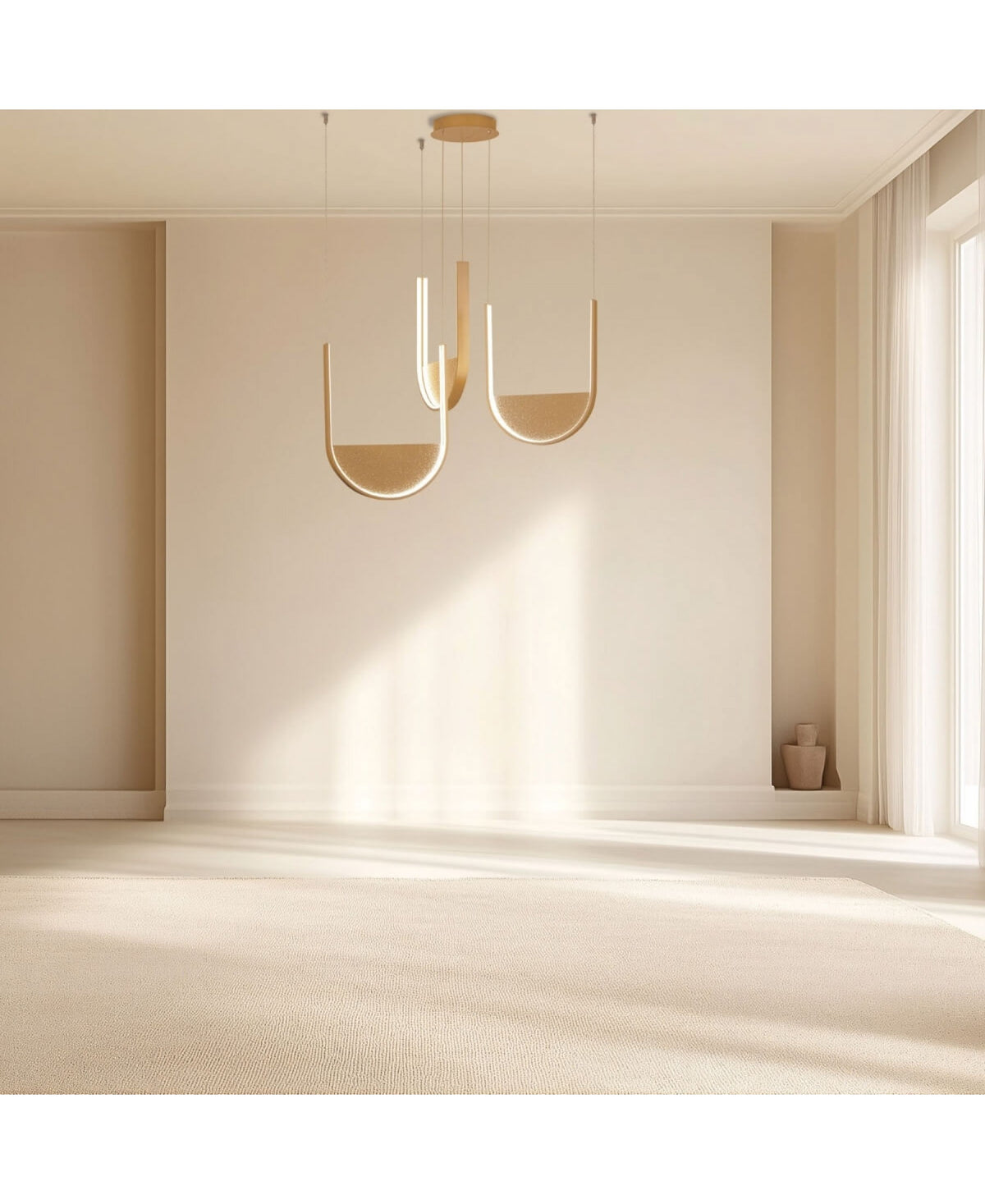 Suspension ZAMBELIS 54W Dimmable DESIGN Or Mat 23169
