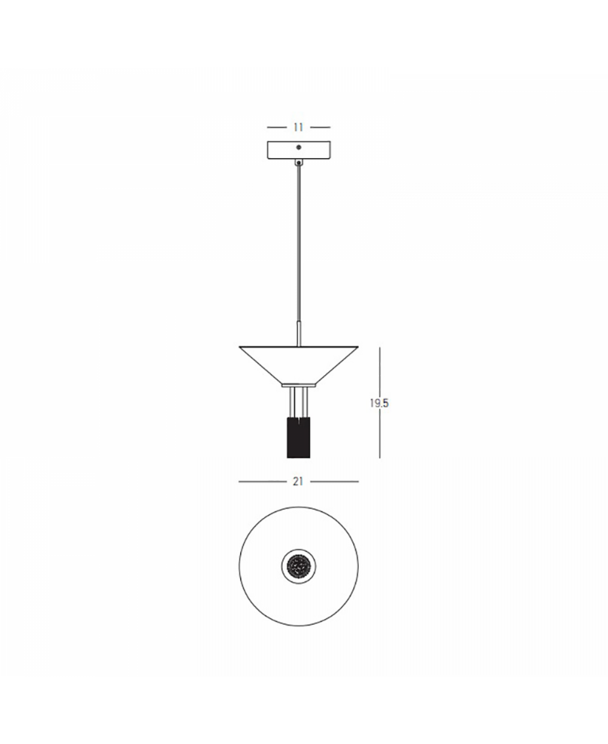 Suspension ZAMBELIS D210 10W Dimmable Direct/Indirect DESIGN Or Mat 23199