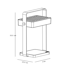 Lampe nomade d'extérieur LED Saulio solaire, IP44