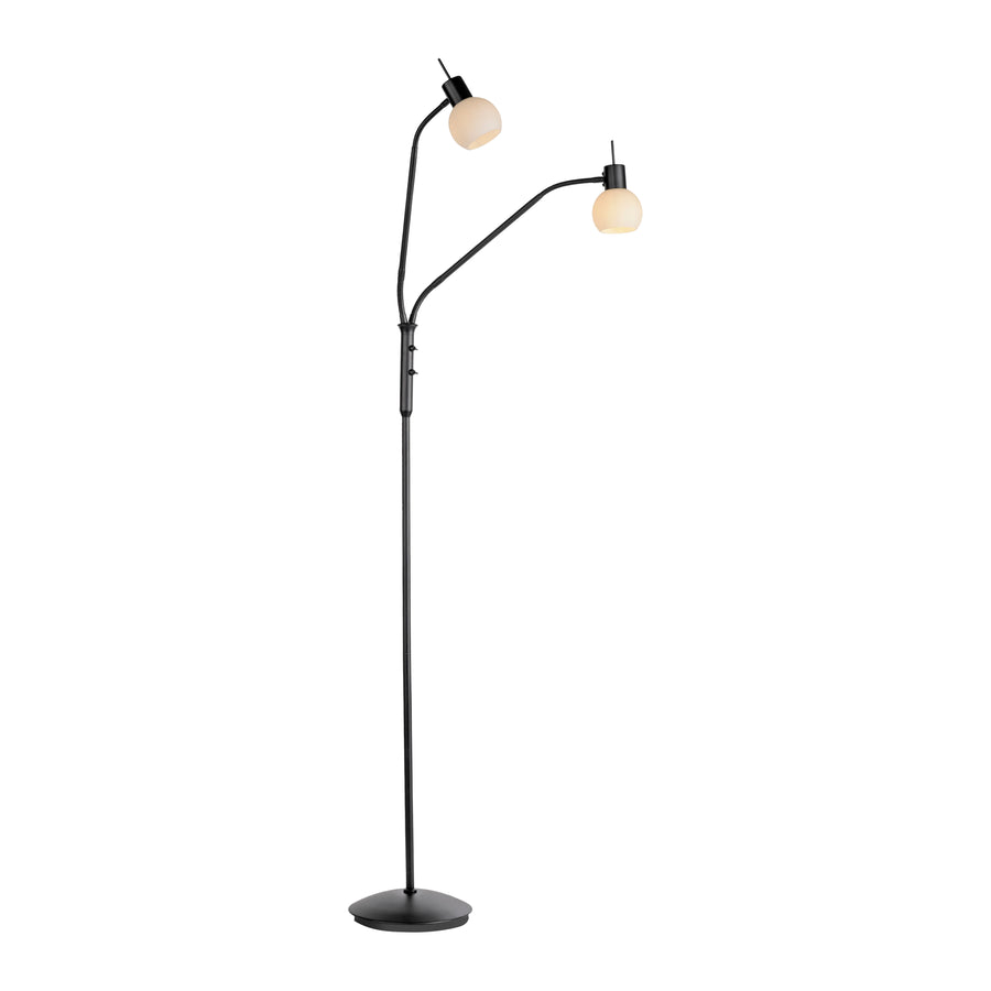 Lampadaire Loki 2 lumières noir
