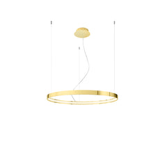 RIO 78 chandelier, polished gold, LED 3000K