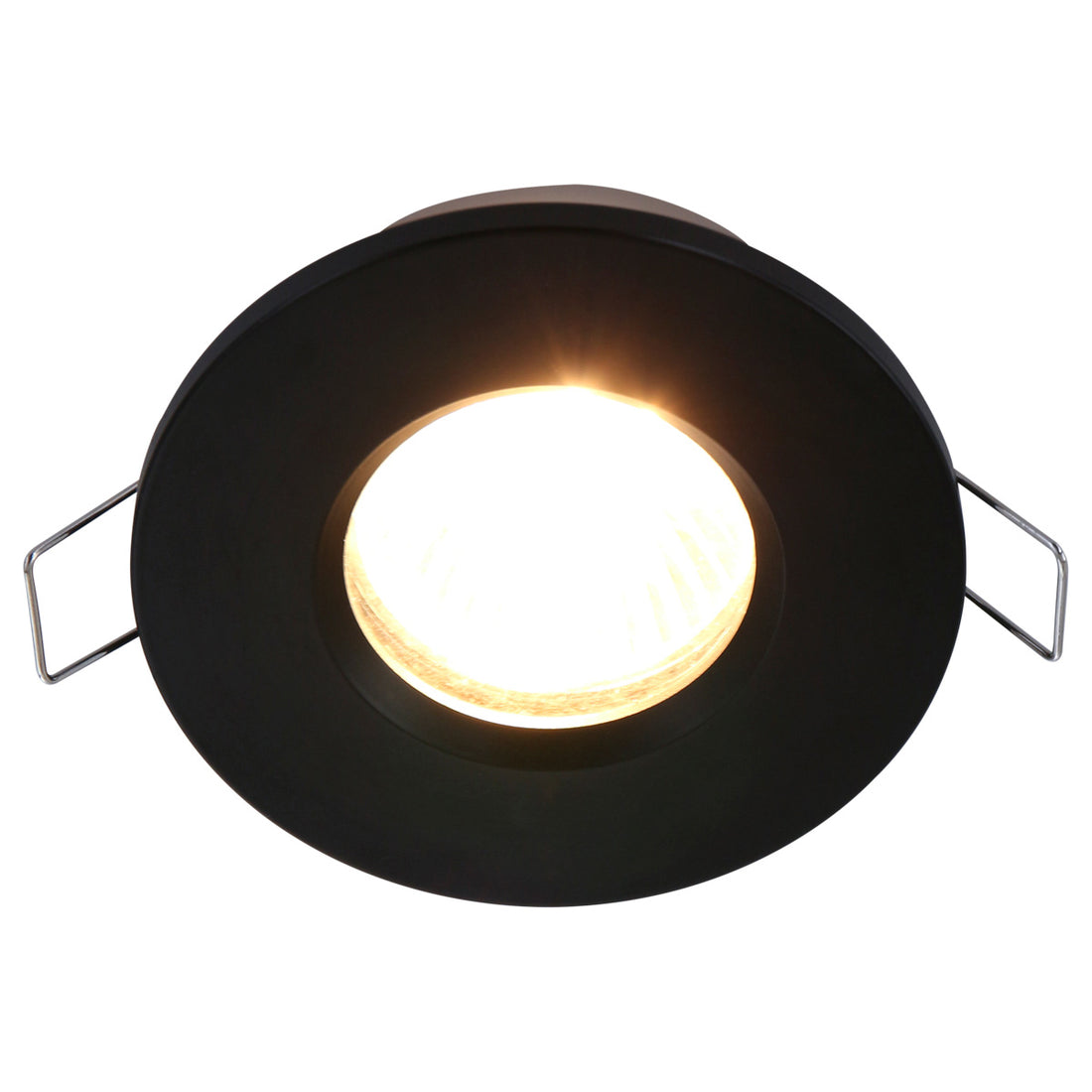 Pélite Black Recessed Spotlight IP44