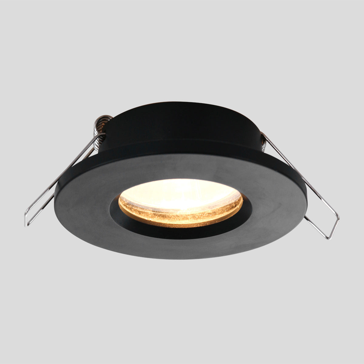 Pélite Black Recessed Spotlight IP44