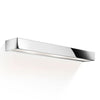 Applique murale Box 60 en verre, chromé et blanc mat, 3 lumières, hauteur 5 cm, IP44