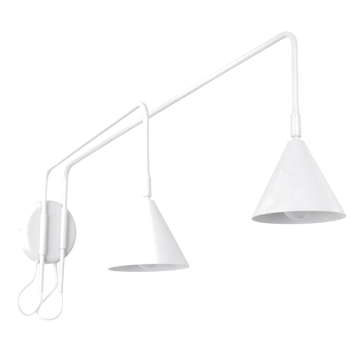Applique murale NOX 2 avec interrupteur Blanc