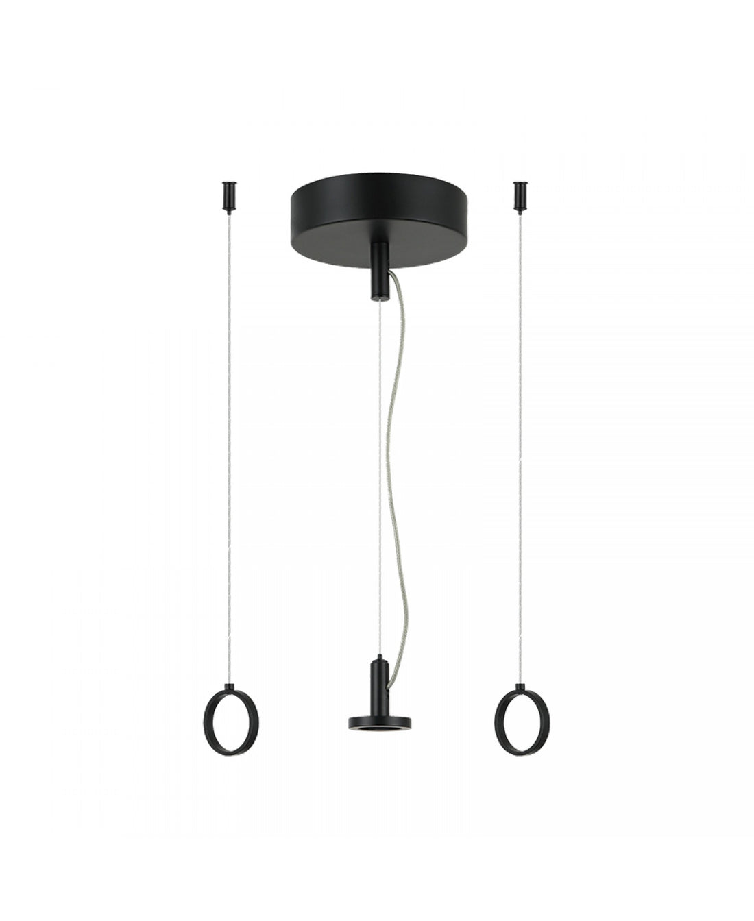 Base pour Suspension Plug&Play Dimmable 20-32W ZAMBELIS DESIGN Noir Mat 25105