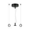 Base pour Suspension Plug&Play Dimmable 20-32W ZAMBELIS DESIGN Noir Mat 25105