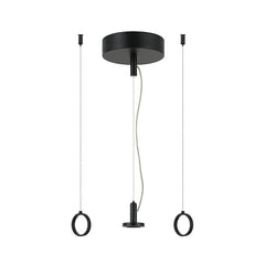Base pour Suspension Plug&Play Dimmable 20-32W ZAMBELIS DESIGN Noir Mat 25105