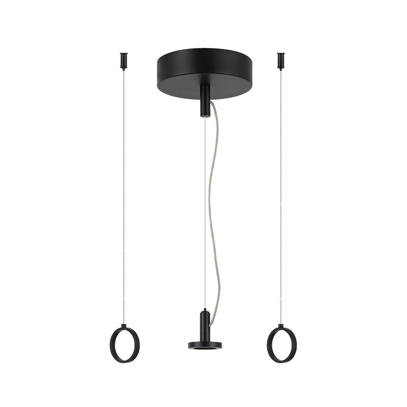 Base pour Suspension Plug&Play Dimmable 20-32W ZAMBELIS DESIGN Noir Mat 25105