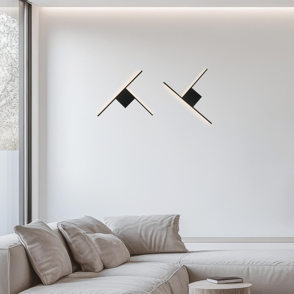 Applique Murale ZAMBELIS 10W Dimmable DESIGN Noir Mat 25148