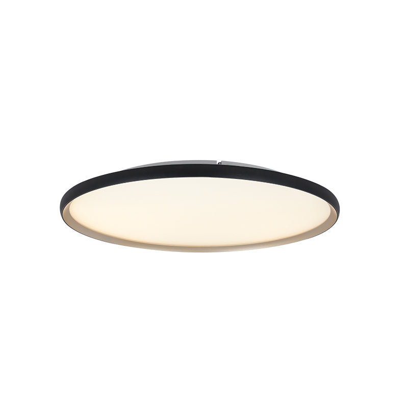 Plafonnier ZAMBELIS D600 42W CCT Dimmable DESIGN Noir Mat et Or 25189