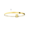 RIO 78 polished gold LED ceiling light 3000K
