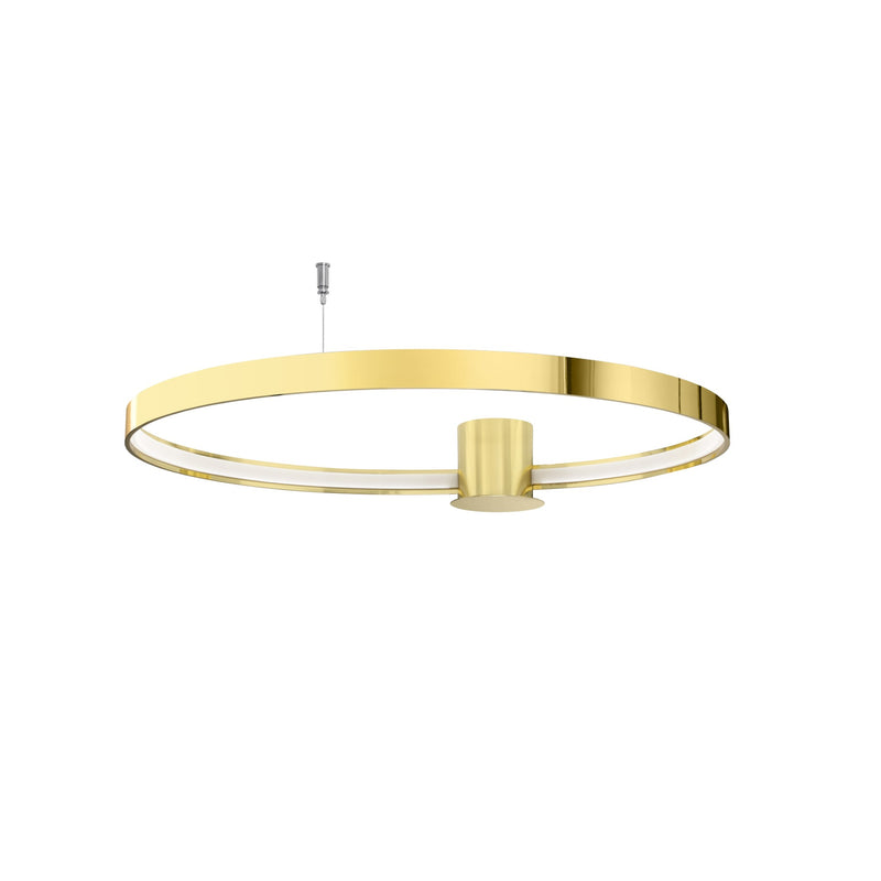 RIO 78 polished gold LED ceiling light 3000K
