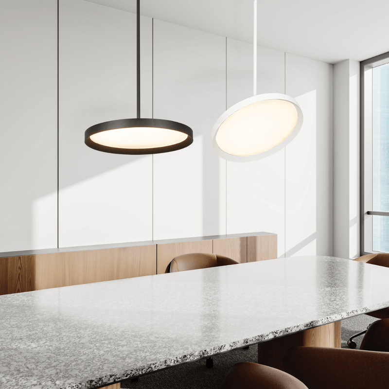 Suspension ZAMBELIS 36W 2700K-4000K LED DALI DESIGN Blanc Sable 25209