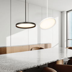 Suspension ZAMBELIS 36W 2700K-4000K LED DALI DESIGN Noir Sable 25210