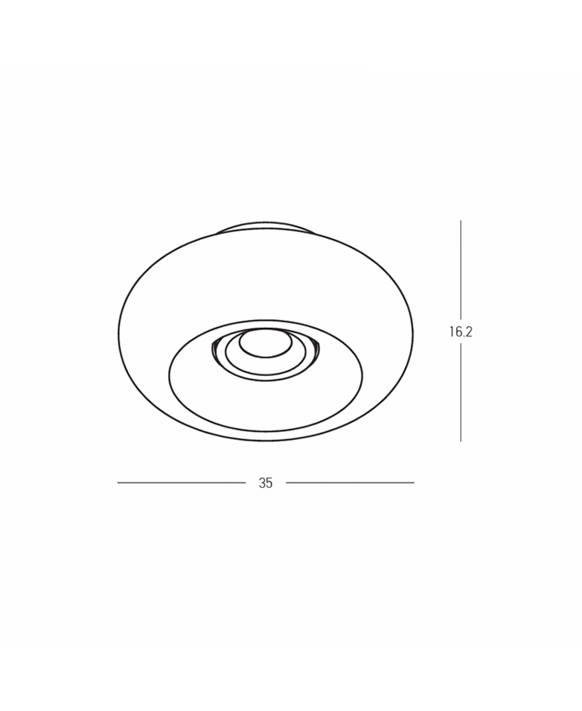 Plafonnier ZAMBELIS D350 30W CCT Dimmable DESIGN Verre Fume et Noir Mat 25279