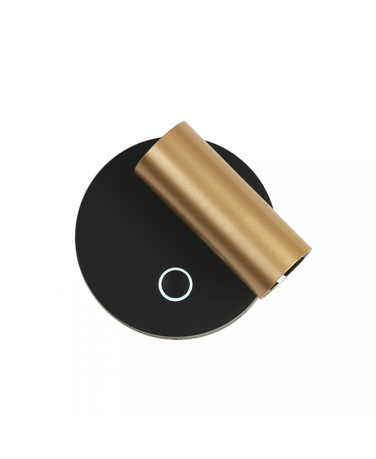 Applique Murale ZAMBELIS Lecture Tactile D85 3W Dimmable DESIGN Or et Noir Sable 25283