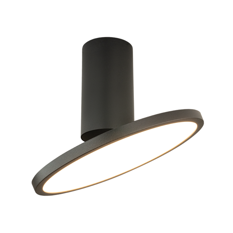 Plafonnier Orientable ZAMBELIS 12W DESIGN Noir Sable 25304
