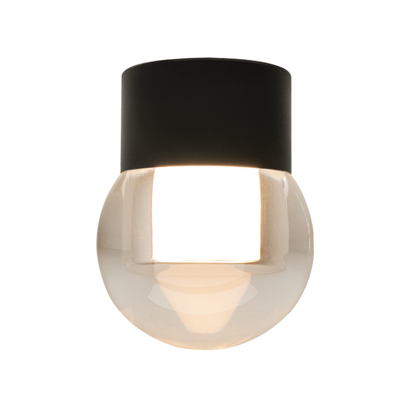 Plafonnier ZAMBELIS D100 6W DESIGN Noir Sable 25306