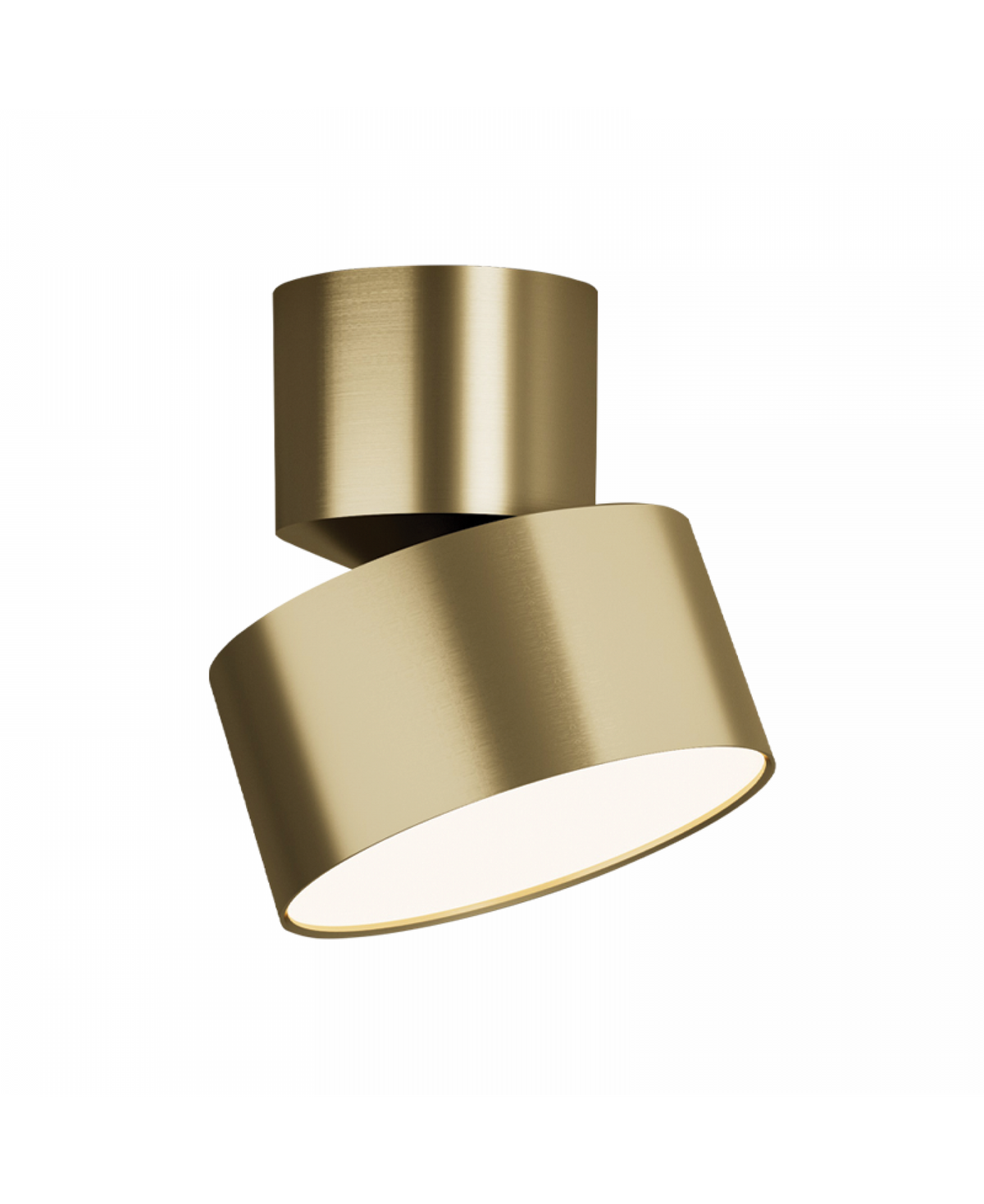 Plafonnier ZAMBELIS 10W 3000K LED Orientable DESIGN Dore Mat 25314 FS