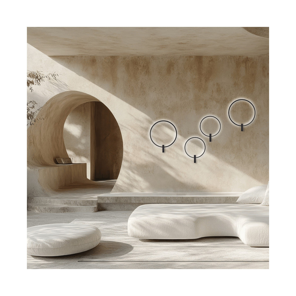 Applique Murale ZAMBELIS D497 23W DESIGN Noir Sable 25320
