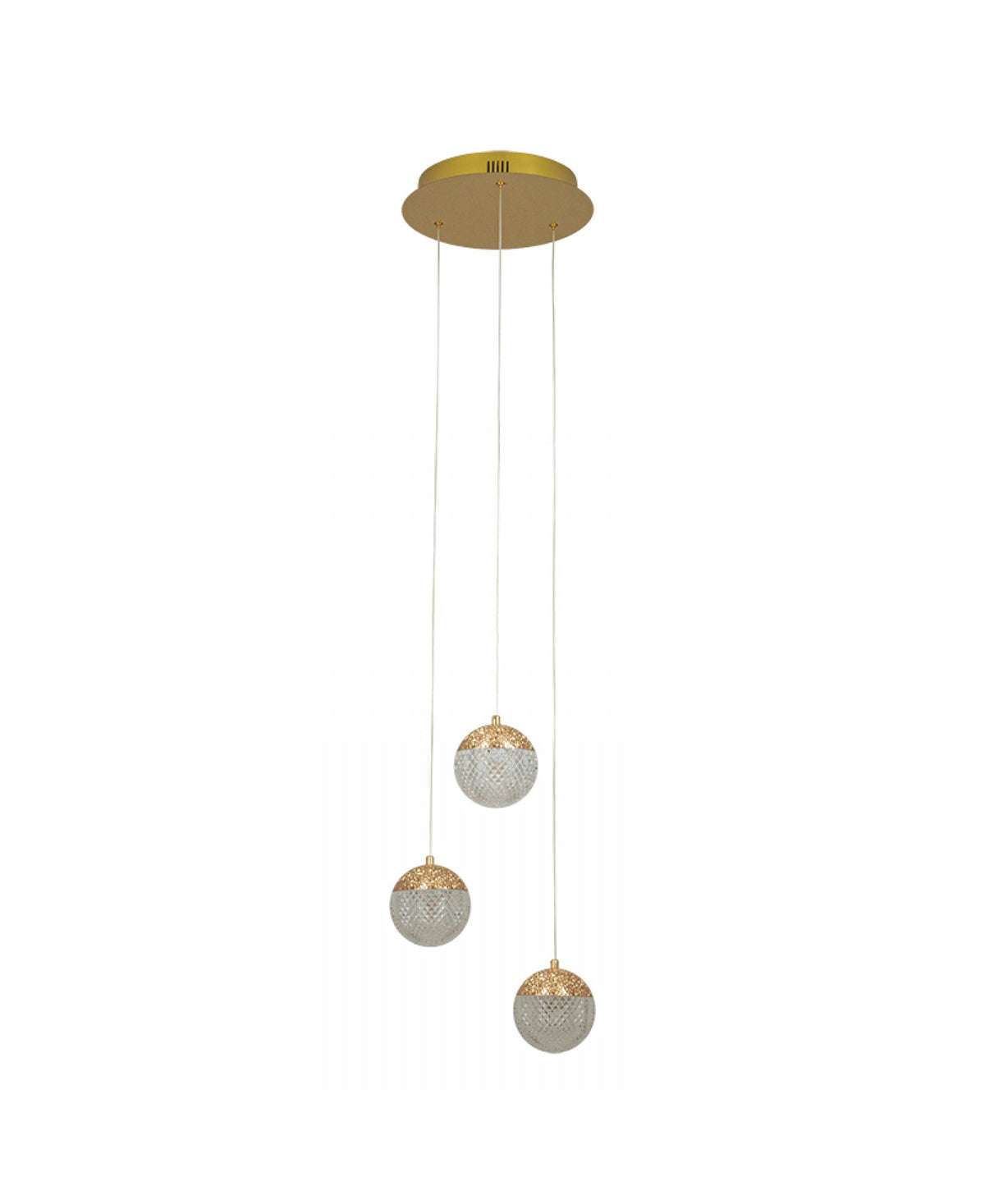 Suspension ZAMBELIS D330 25W Dimmable DESIGN Or Mat 25324