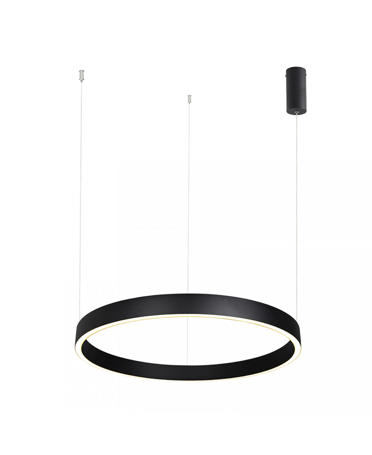 Suspension ZAMBELIS D600 59W Dimmable Direct/Indirect DESIGN Noir Sable 25365